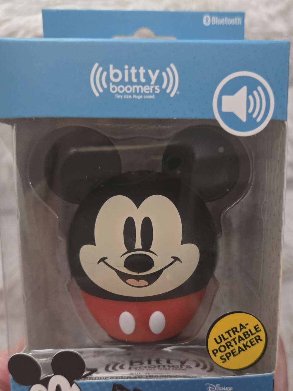 NIB-Disney Mickey and Friends Bluetooth Speaker - Blue, Pink, White
